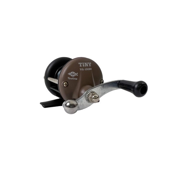 TINY【超小型両軸リール/穴釣り・ちょこ釣り・ワカサギ釣り】(マットブラウン)